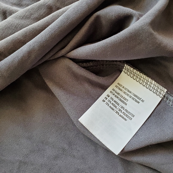 AEO Gray Soft Sexy Sueded Lattice Babydoll Tank - Picture 4 of 4